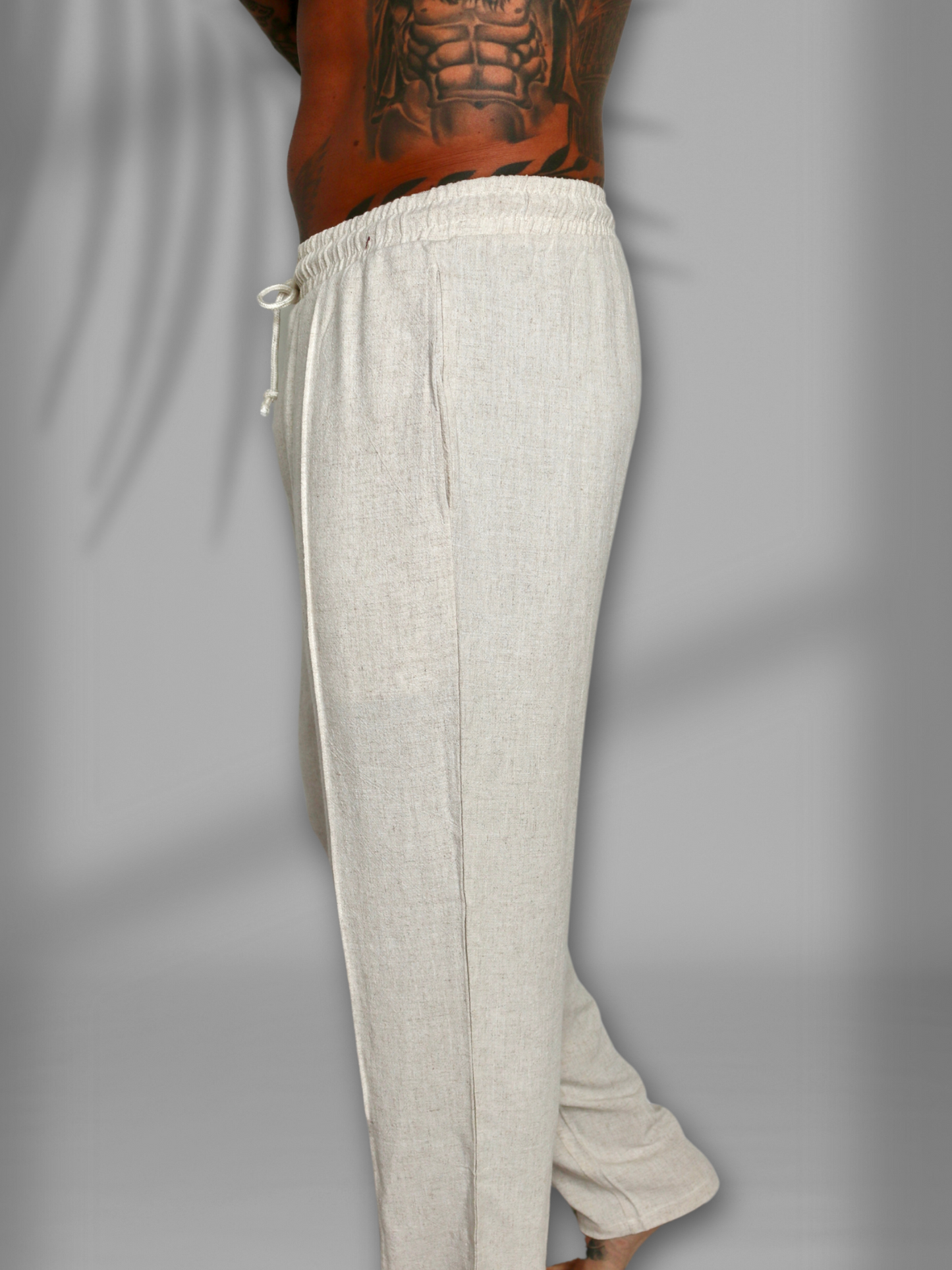 Luca Linen Trousers - Beige